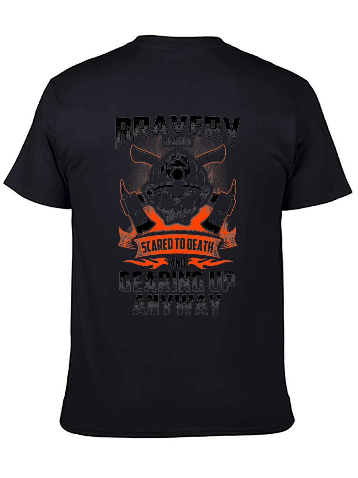 Bravery Firefighter Graphic Tee - Scared to Death