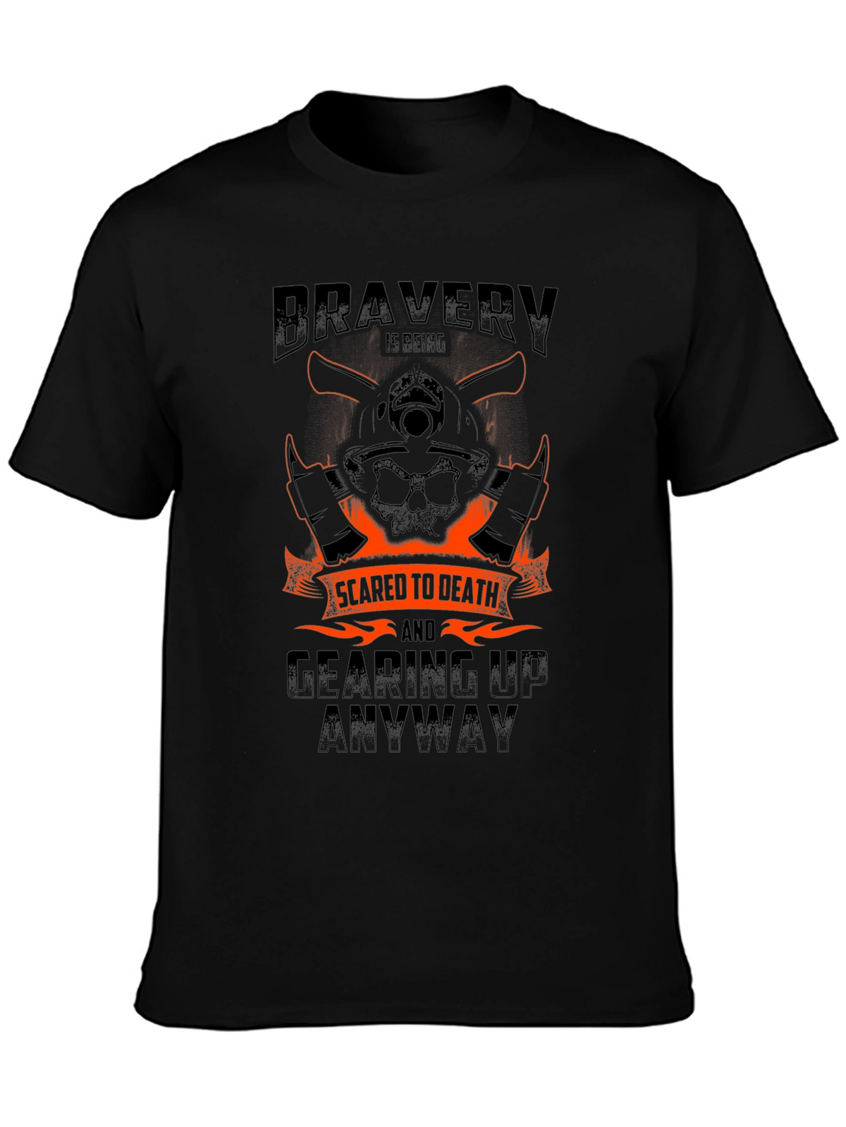Bravery Firefighter Graphic Tee - Scared to Death