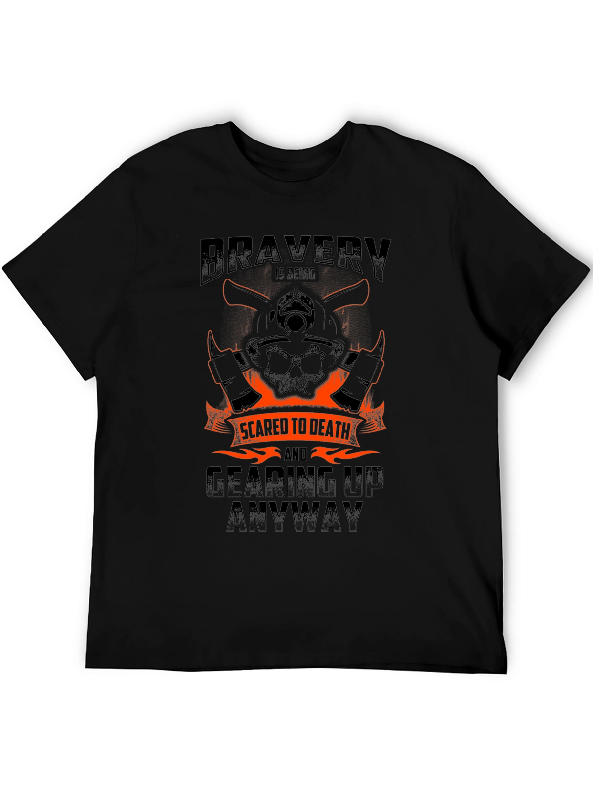 Bravery Firefighter Graphic Tee - Scared to Death