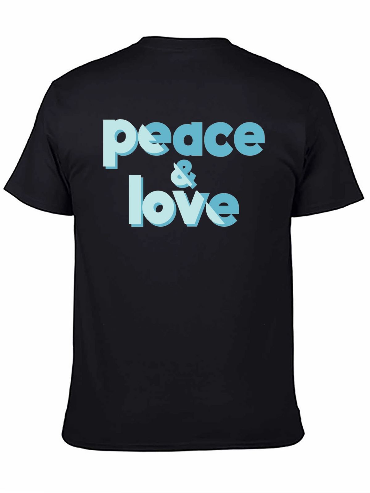 Peace & Love Graphic T-Shirt - Trendy Casual Tee