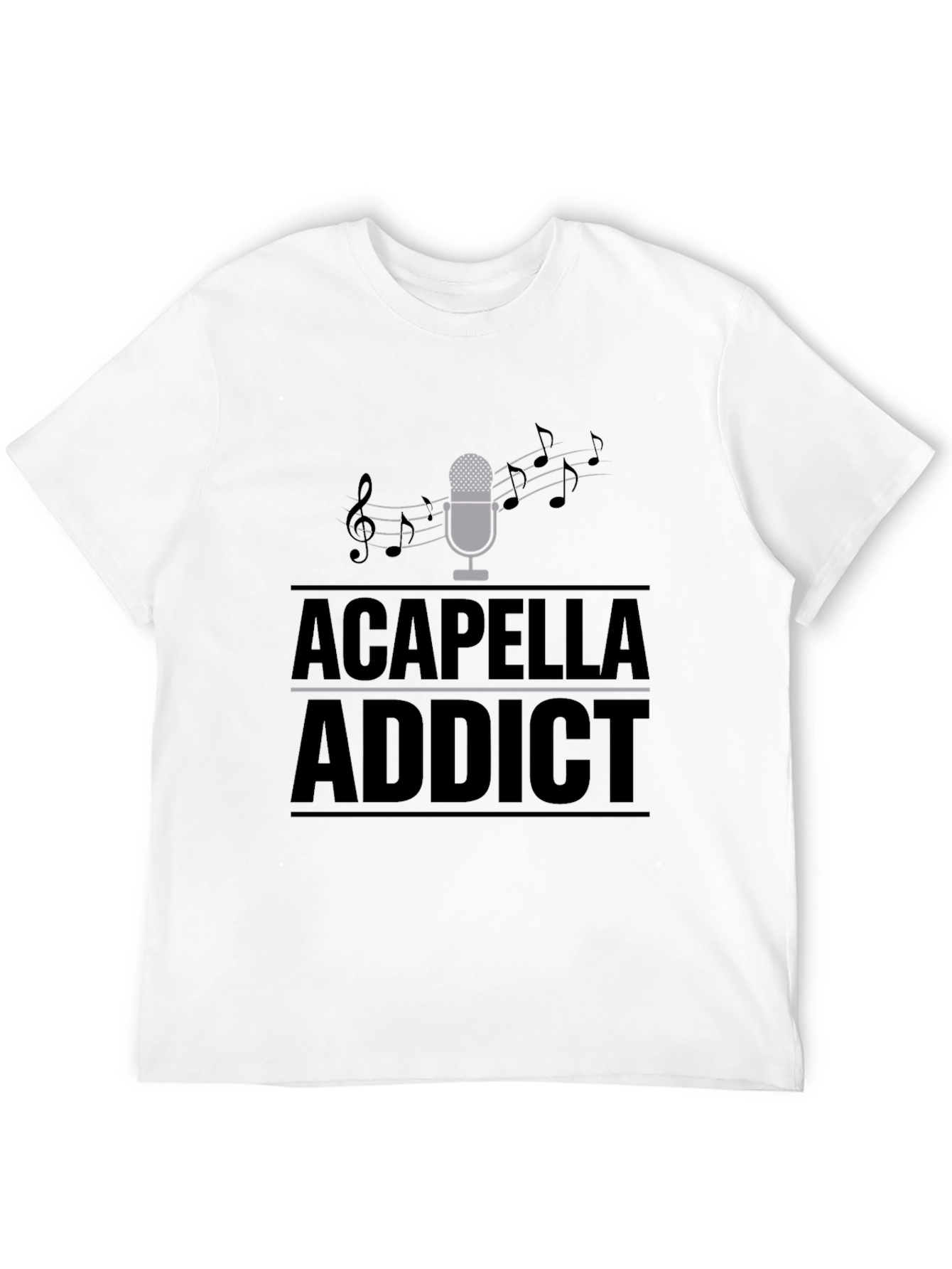 Acapella Addict Graphic T-Shirt - Music Lover Tee