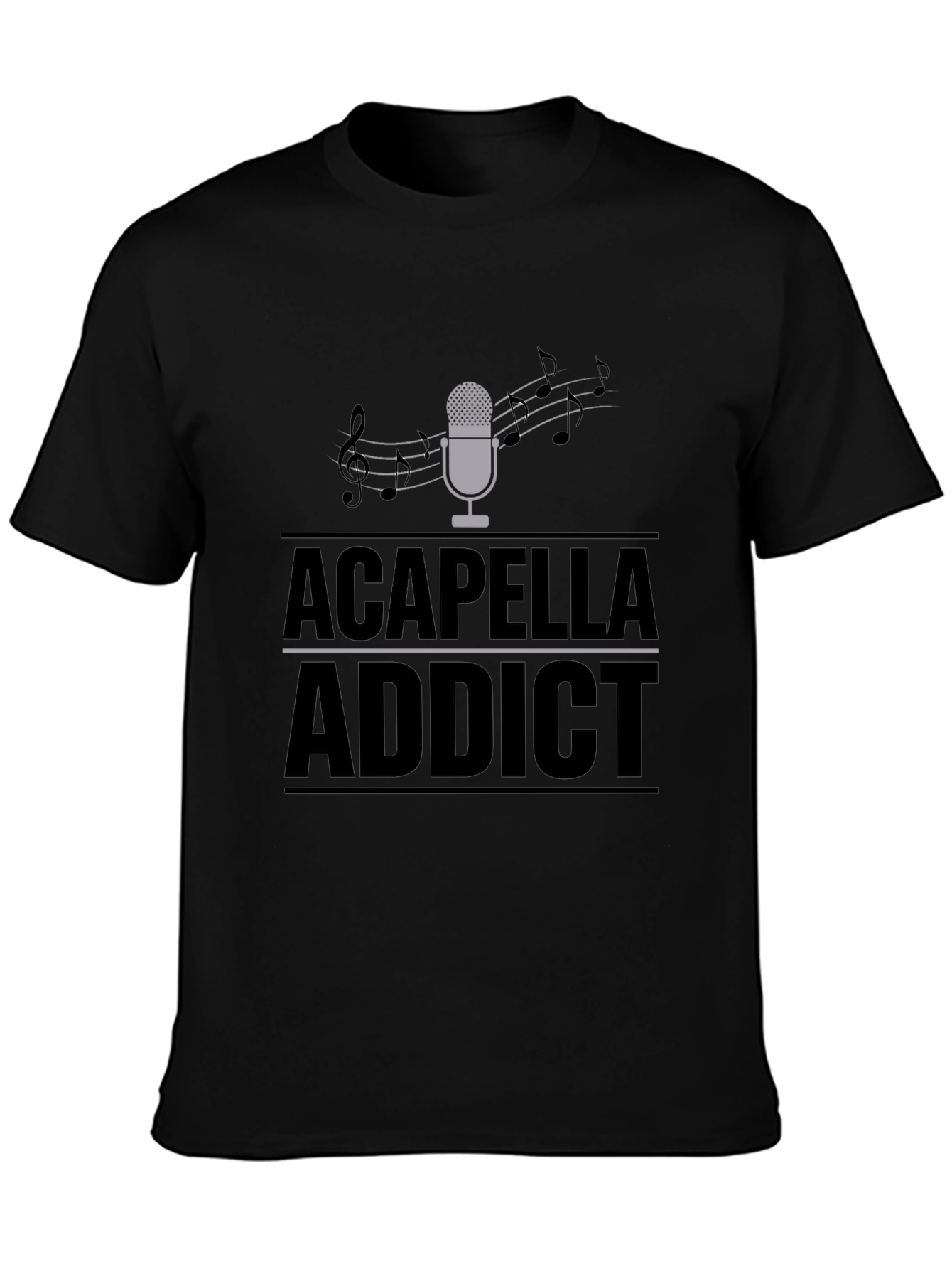 Acapella Addict Graphic T-Shirt - Music Lover Tee