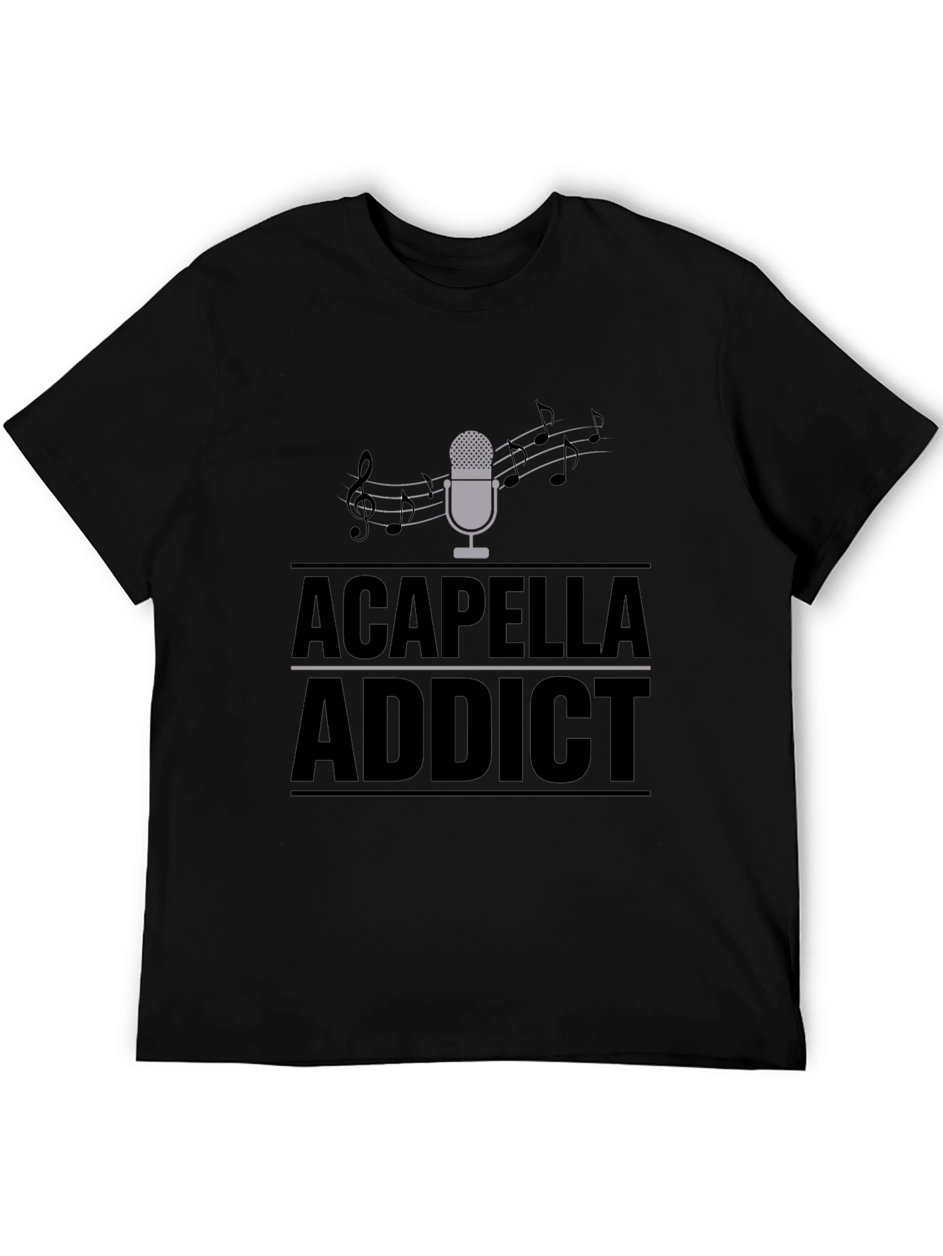 Acapella Addict Graphic T-Shirt - Music Lover Tee