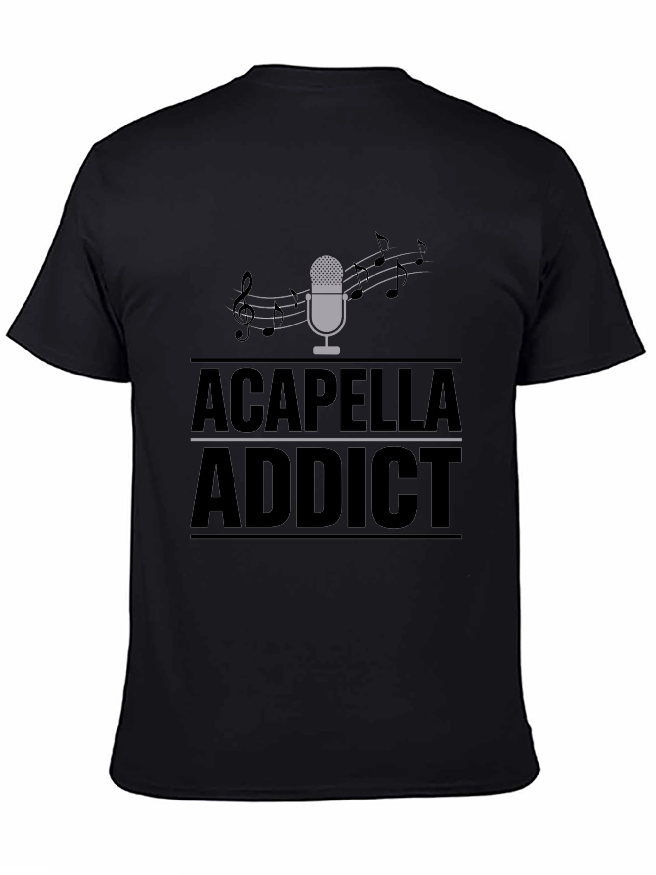 Acapella Addict Graphic T-Shirt - Music Lover Tee