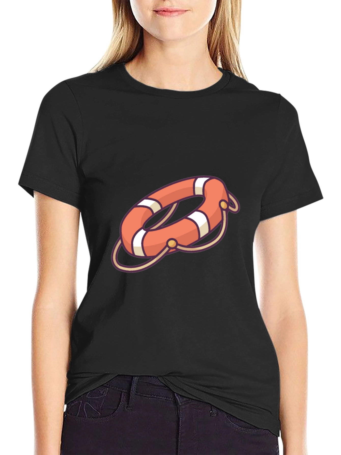 Life Preserver Graphic Tee - Stylish Comfort