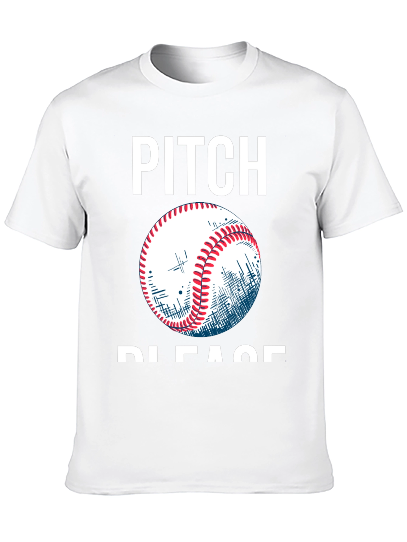 Pitch Please Baseball Graphic T-Shirt