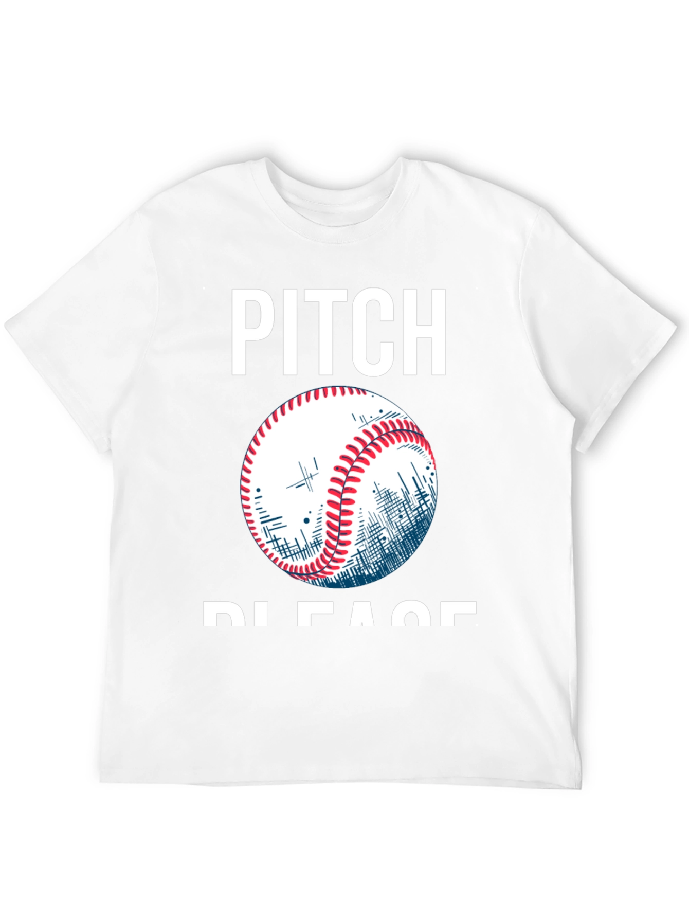 Pitch Please Baseball Graphic T-Shirt