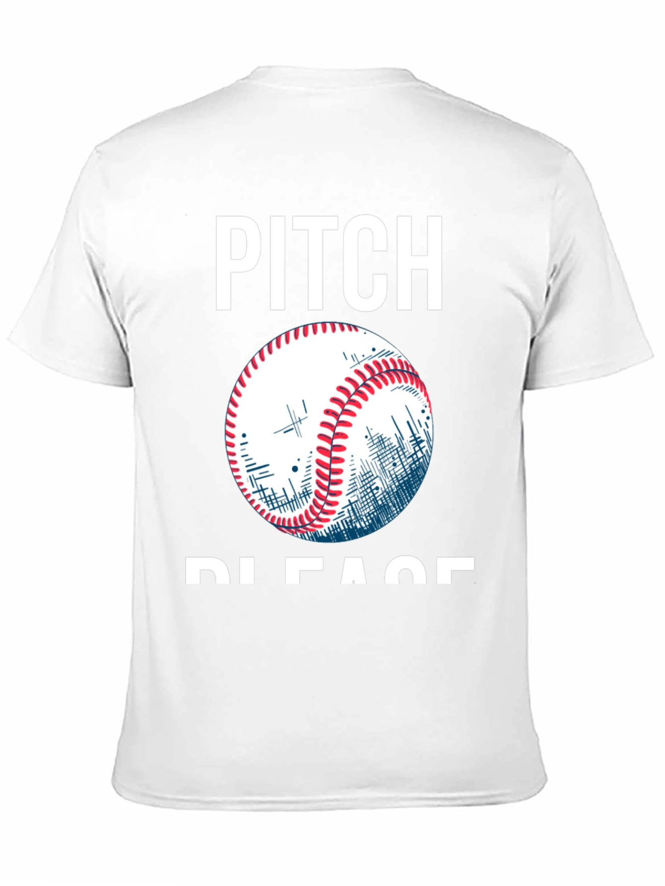 Pitch Please Baseball Graphic T-Shirt