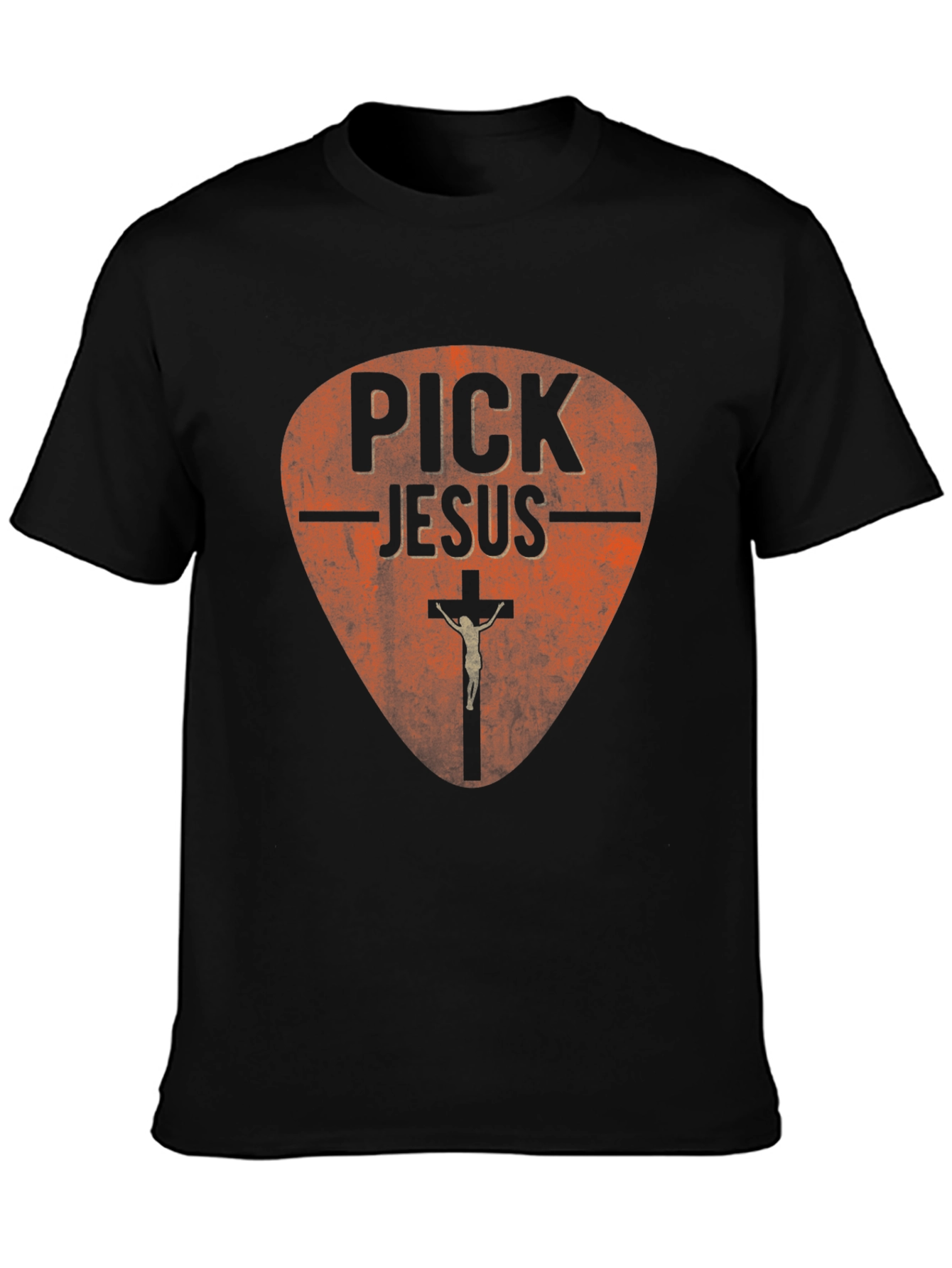 Pick Jesus Black Graphic Tee - Religious T-Shirt