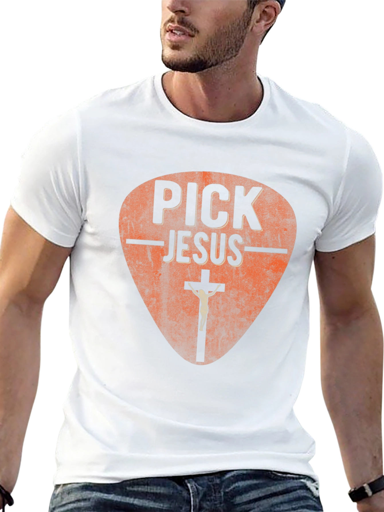 Pick Jesus Black Graphic Tee - Religious T-Shirt