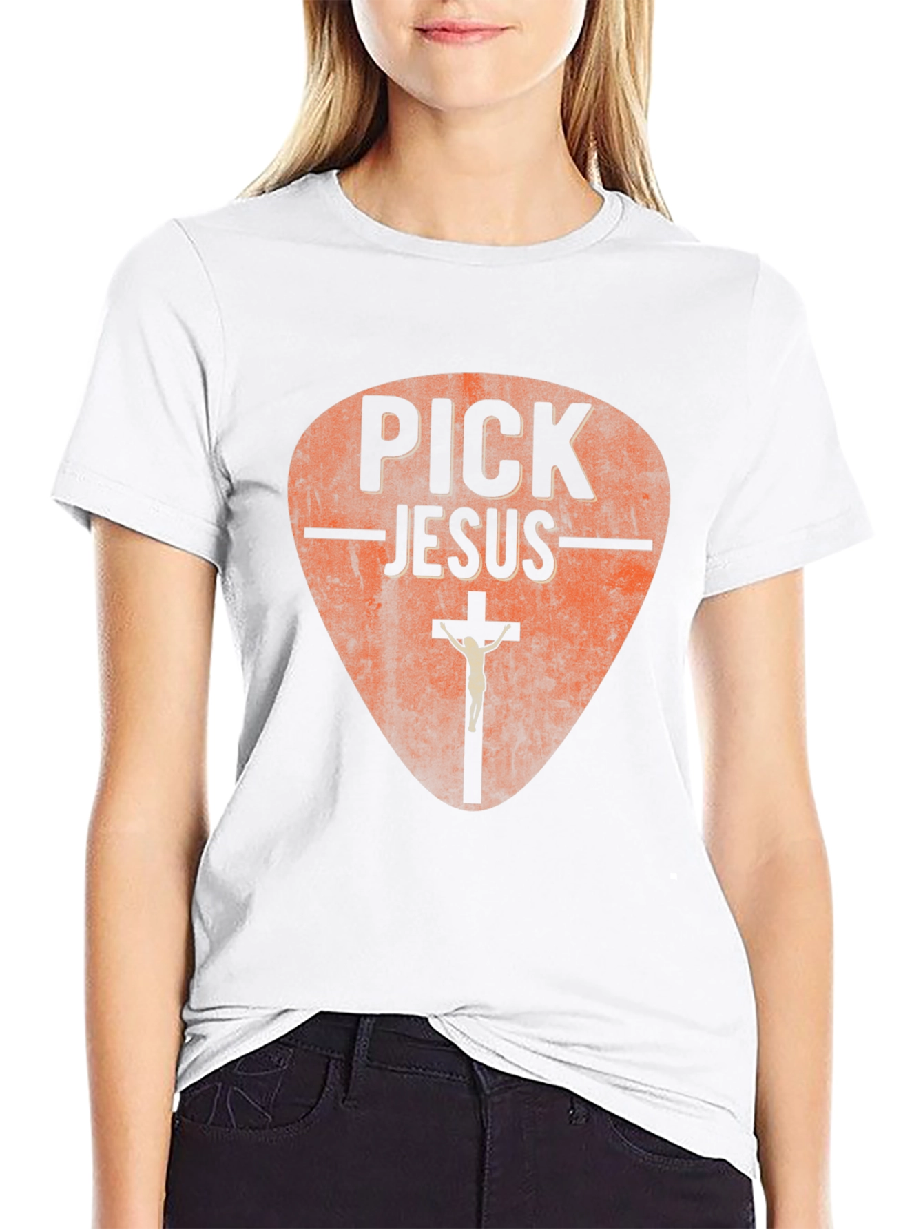 Pick Jesus Black Graphic Tee - Religious T-Shirt