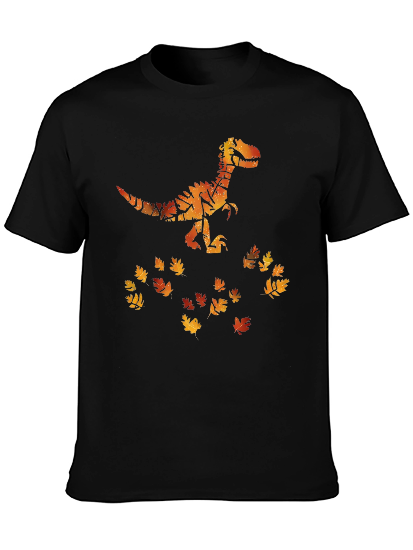 Dino Fall Leaves Graphic Tee
