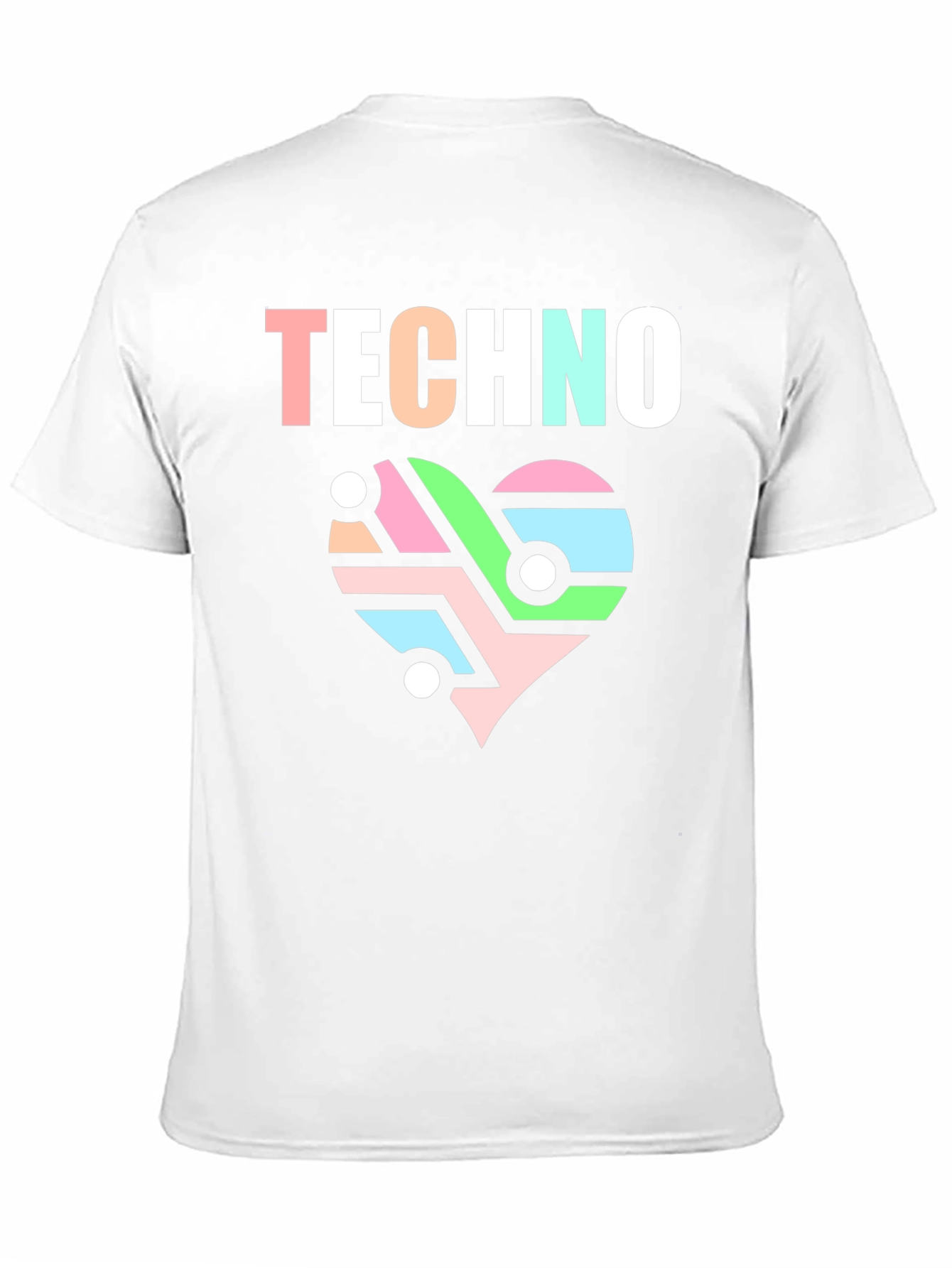 Techno Heart Circuit T-Shirt - Stylish Music Lover Tee