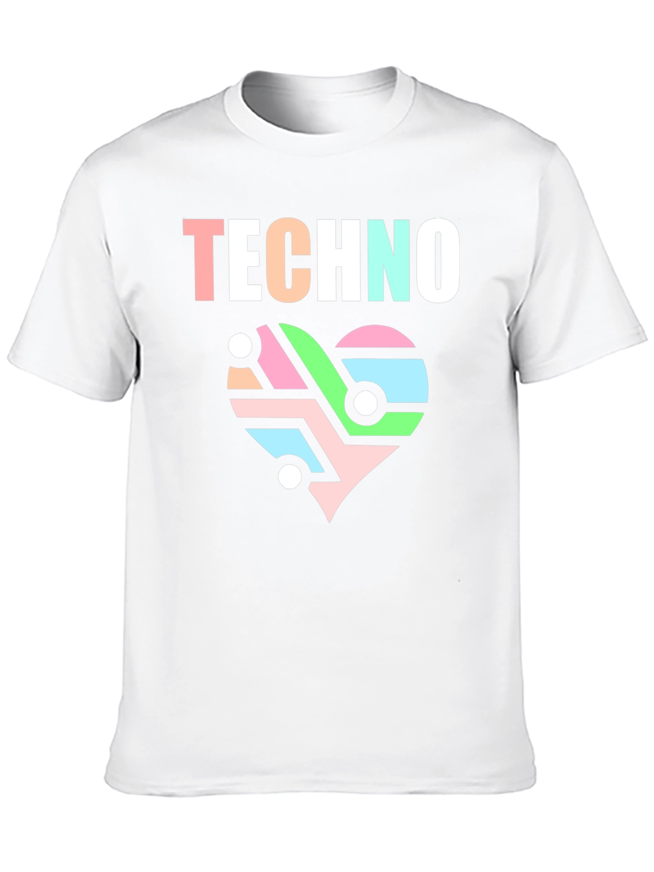 Techno Heart Circuit T-Shirt - Stylish Music Lover Tee