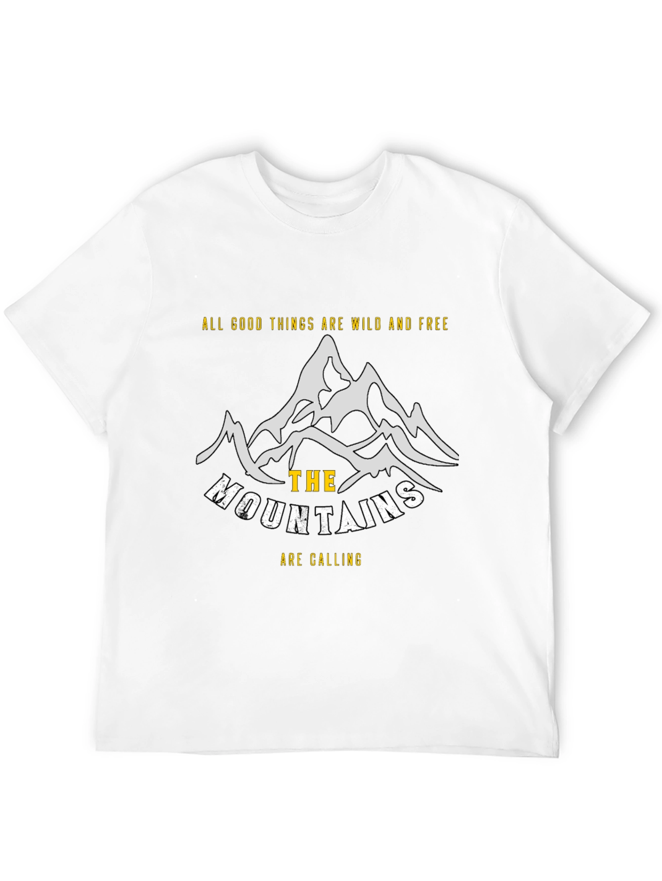 Wild & Free Mountain Graphic Tee - Adventure Awaits!