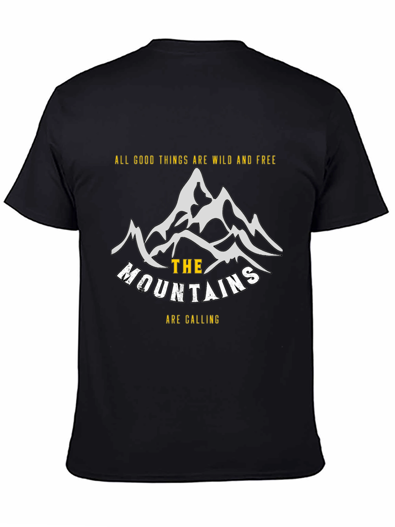 Wild & Free Mountain Graphic Tee - Adventure Awaits!