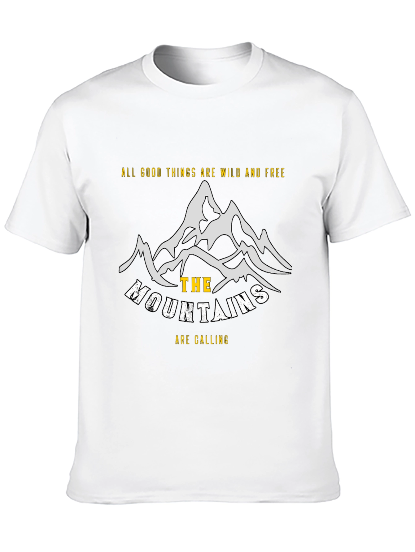 Wild & Free Mountain Graphic Tee - Adventure Awaits!
