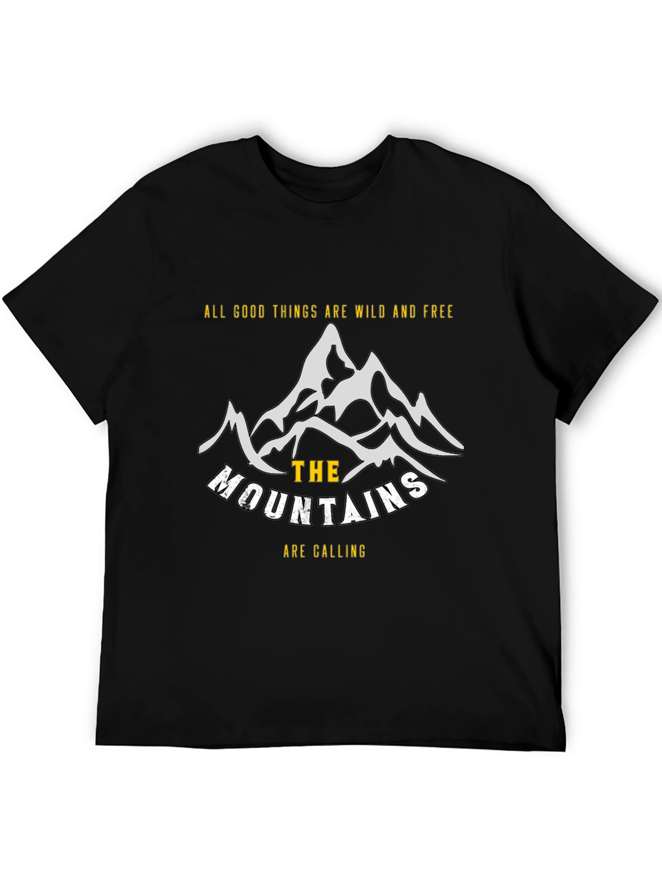 Wild & Free Mountain Graphic Tee - Adventure Awaits!