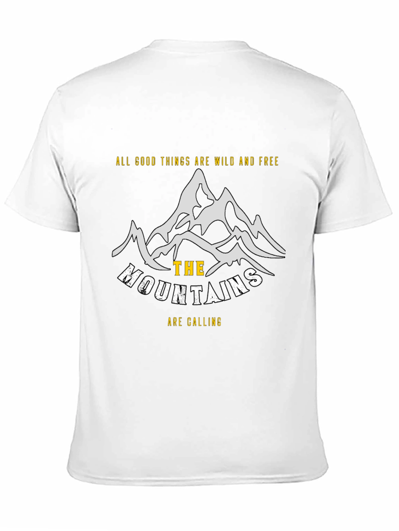Wild & Free Mountain Graphic Tee - Adventure Awaits!