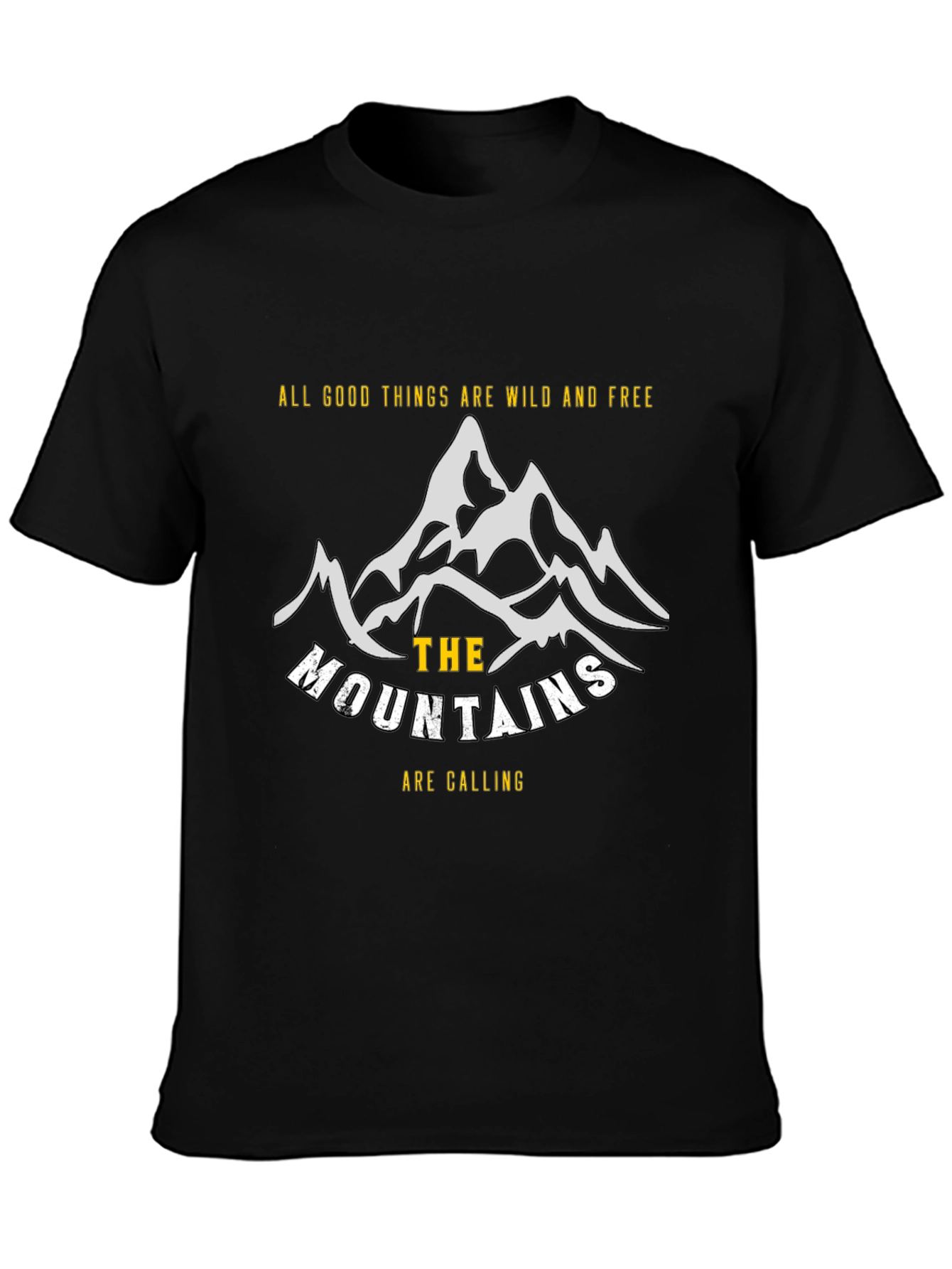 Wild & Free Mountain Graphic Tee - Adventure Awaits!
