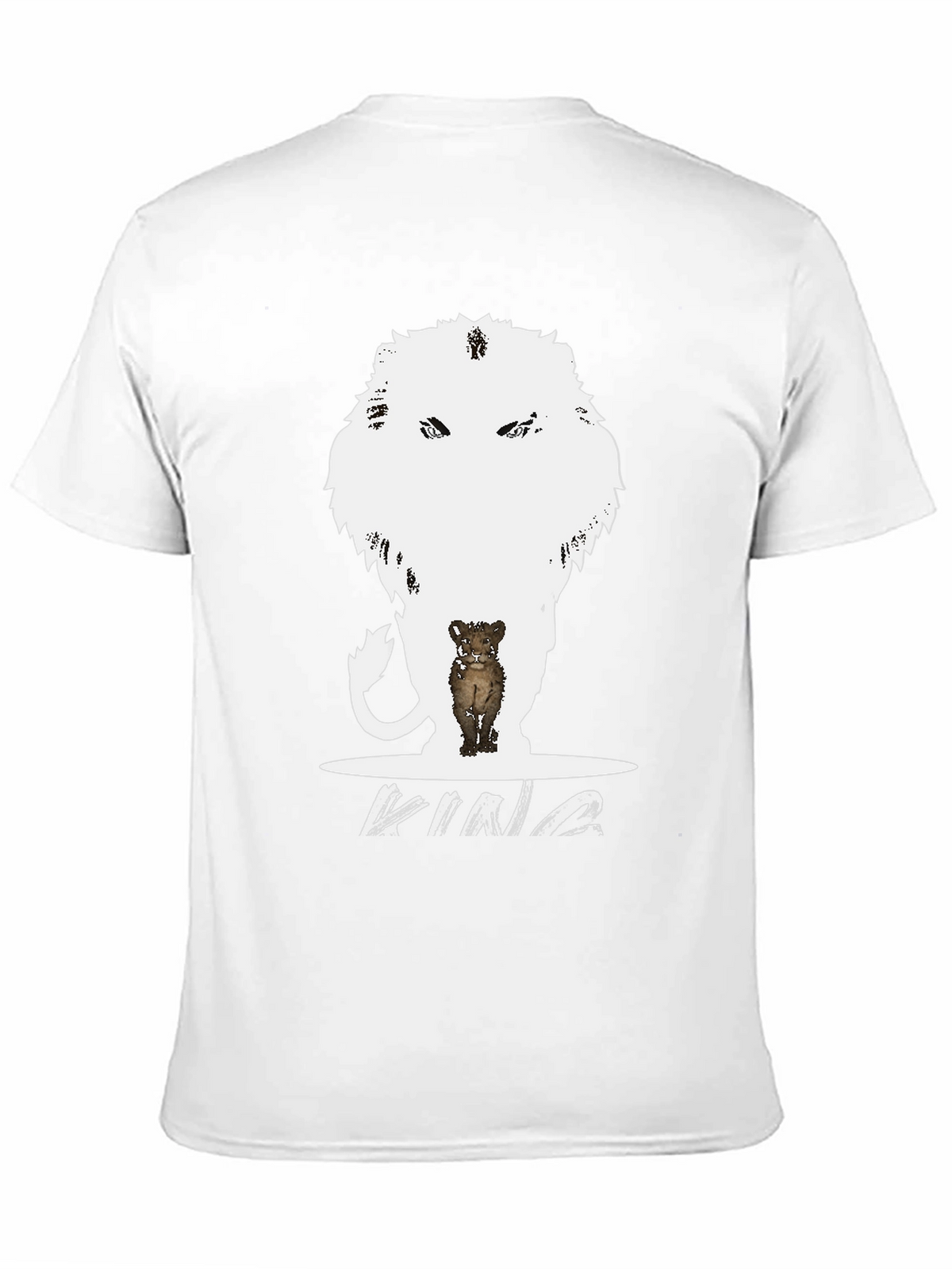 King Lion Cub Graphic Tee - Black T-Shirt