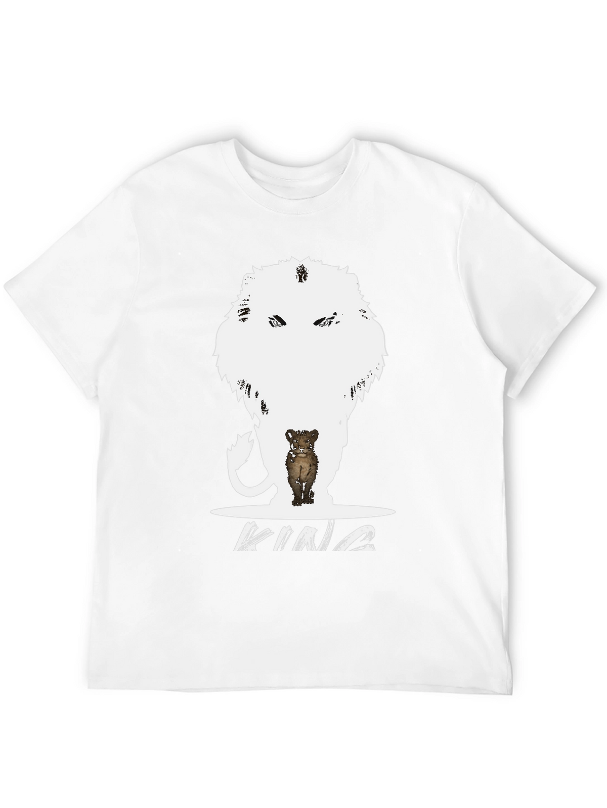 King Lion Cub Graphic Tee - Black T-Shirt