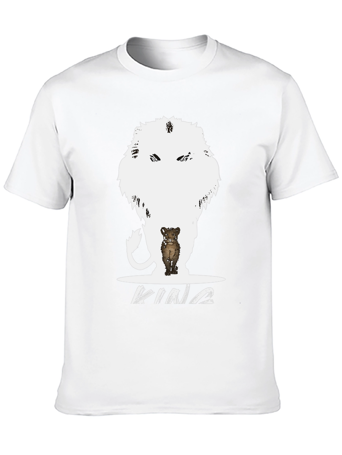 King Lion Cub Graphic Tee - Black T-Shirt