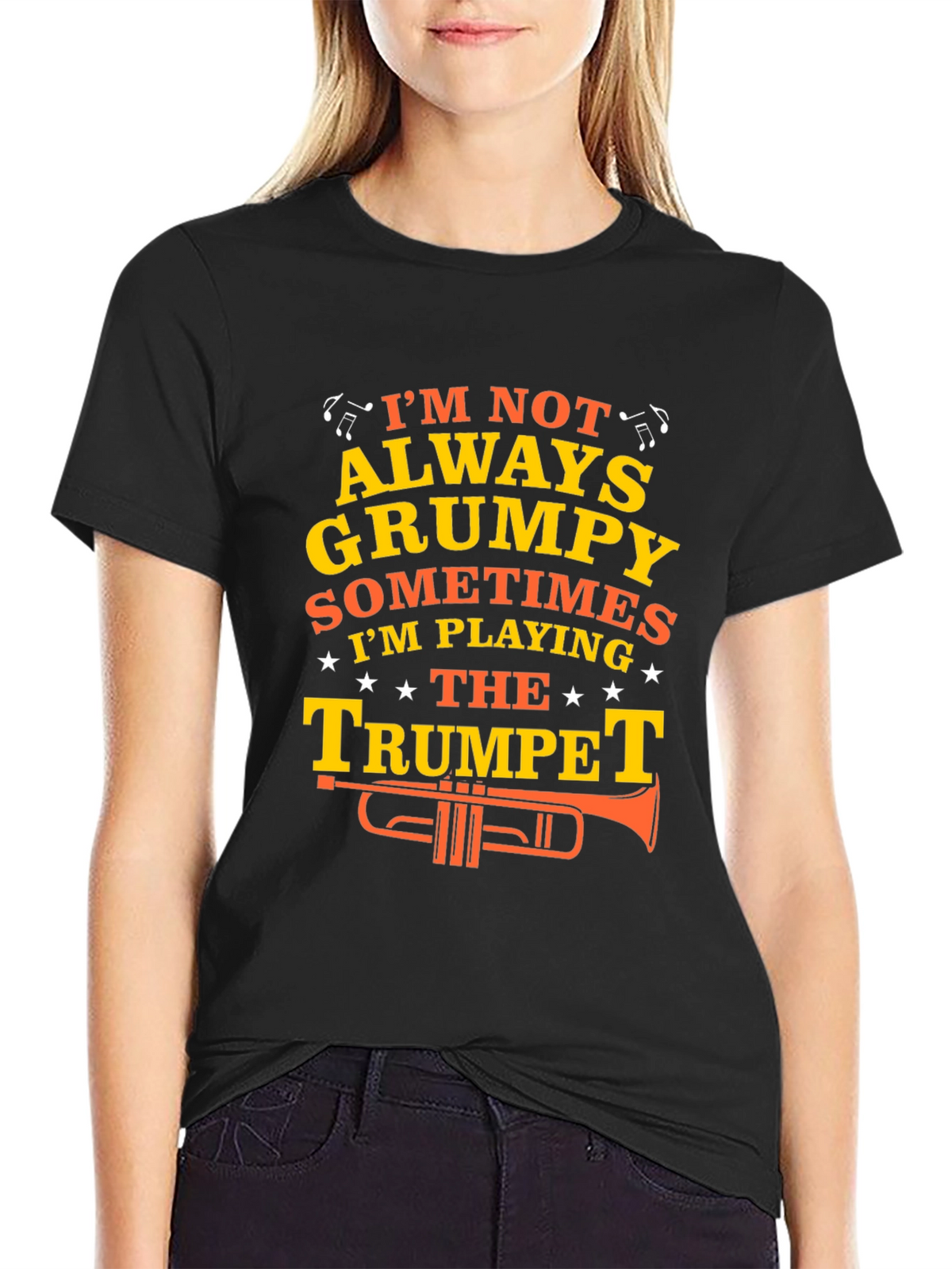 Grumpy Trumpet Player T-Shirt - Funny Musician Tee