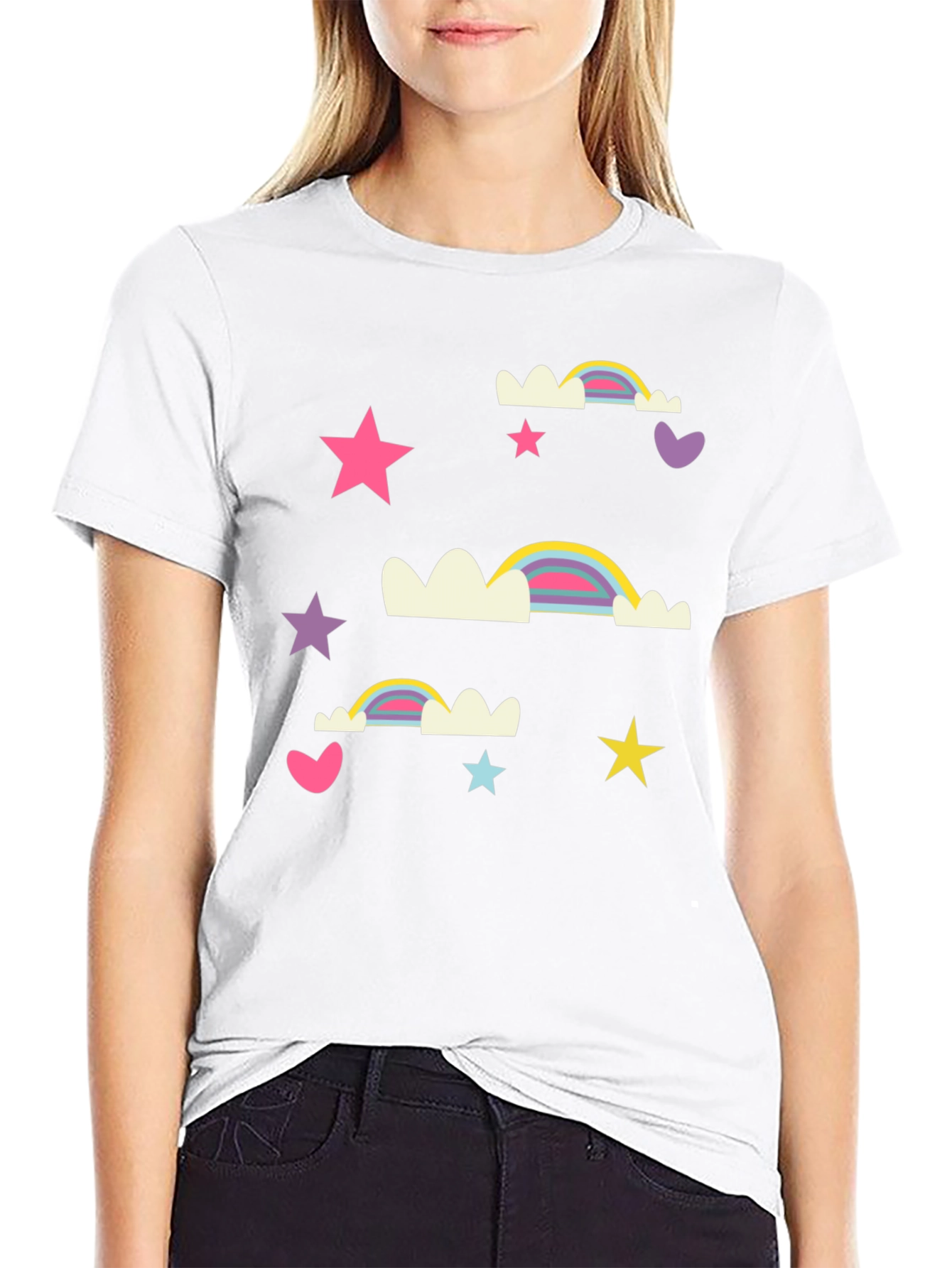 Rainbows Stars and Hearts T-Shirt
