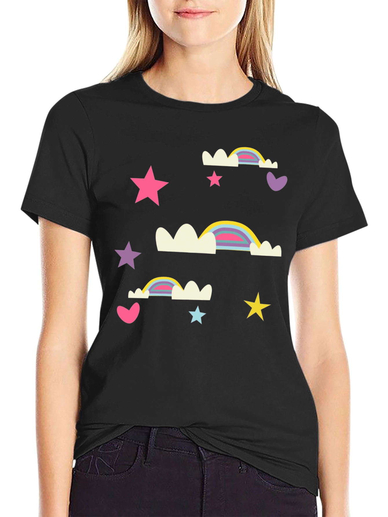 Rainbows Stars and Hearts T-Shirt