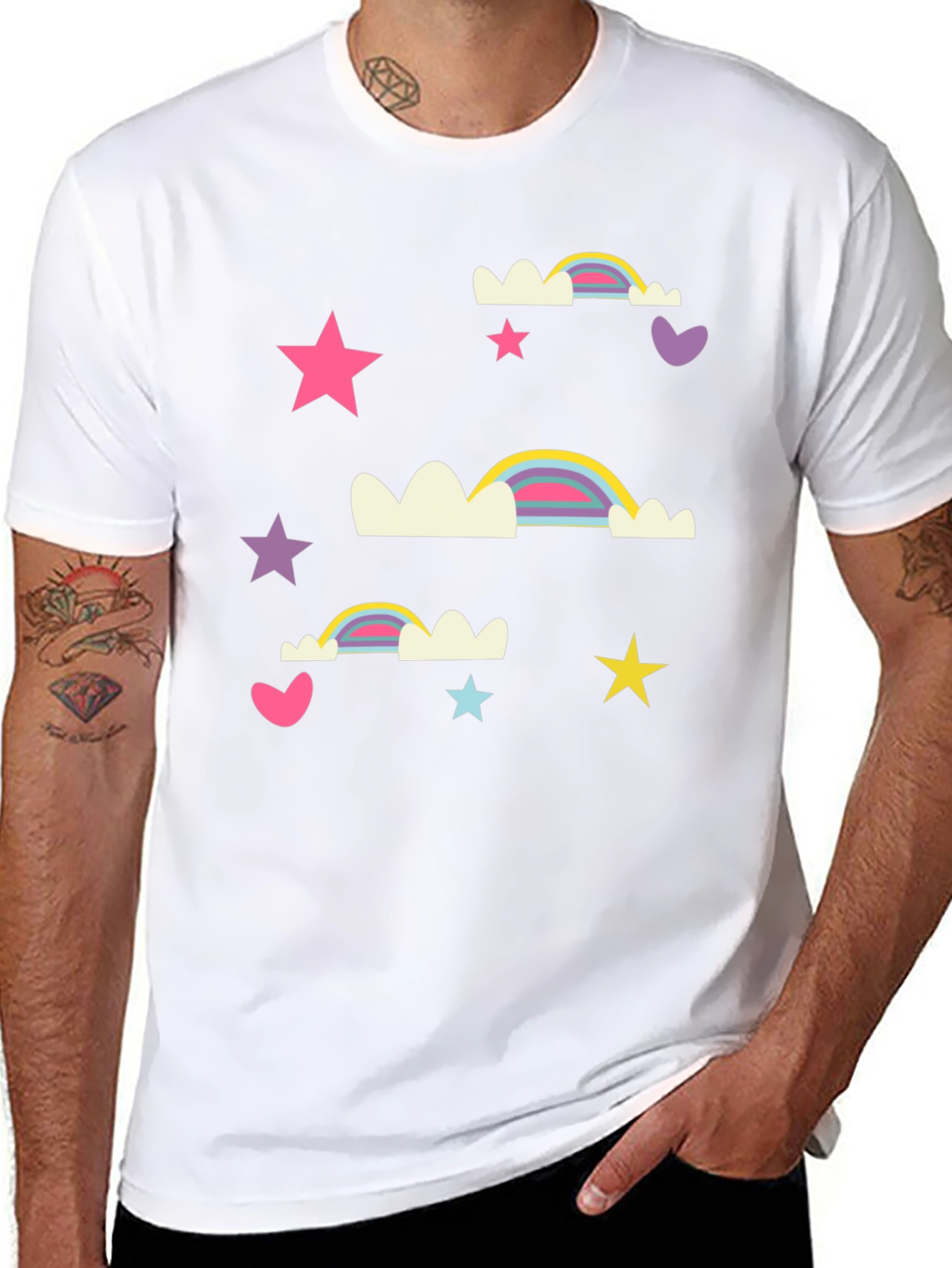 Rainbows Stars and Hearts T-Shirt