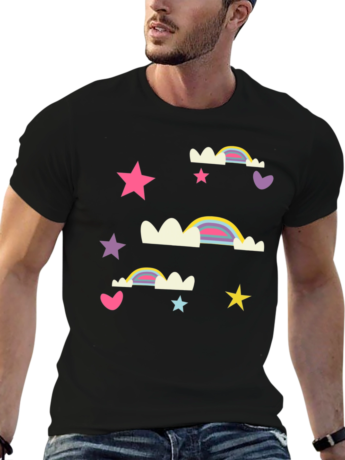 Rainbows Stars and Hearts T-Shirt