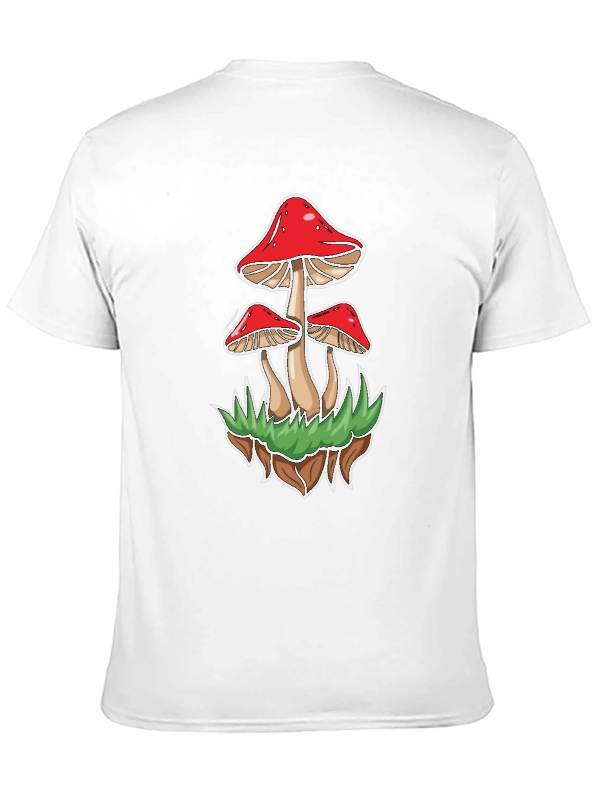 Mushroom Graphic Tee - Black Cotton Blend
