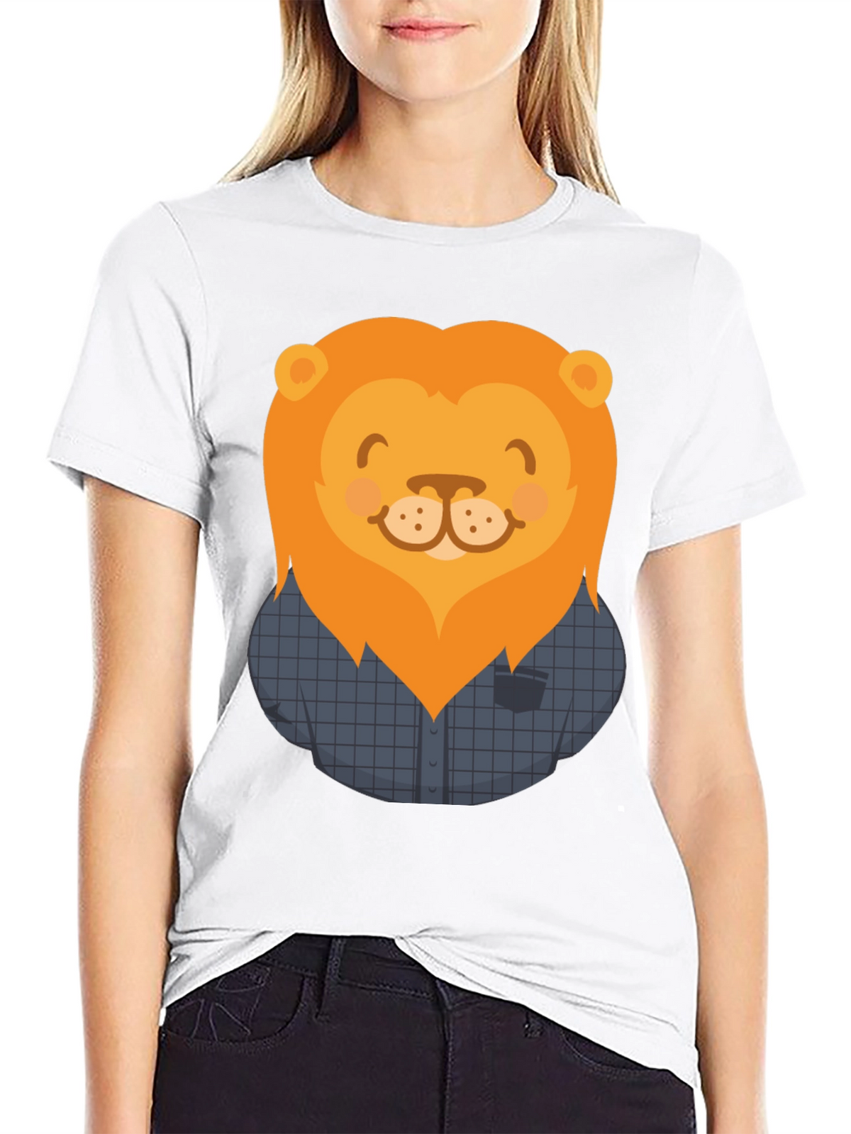 Lion Graphic T-Shirt - Mens Casual Tee