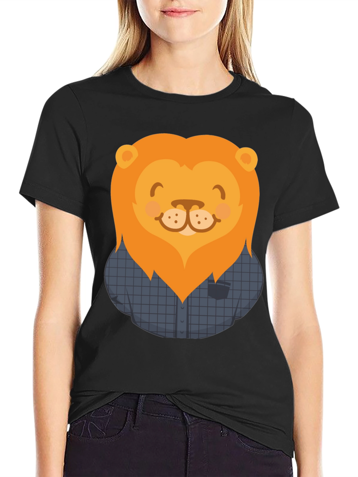 Lion Graphic T-Shirt - Mens Casual Tee