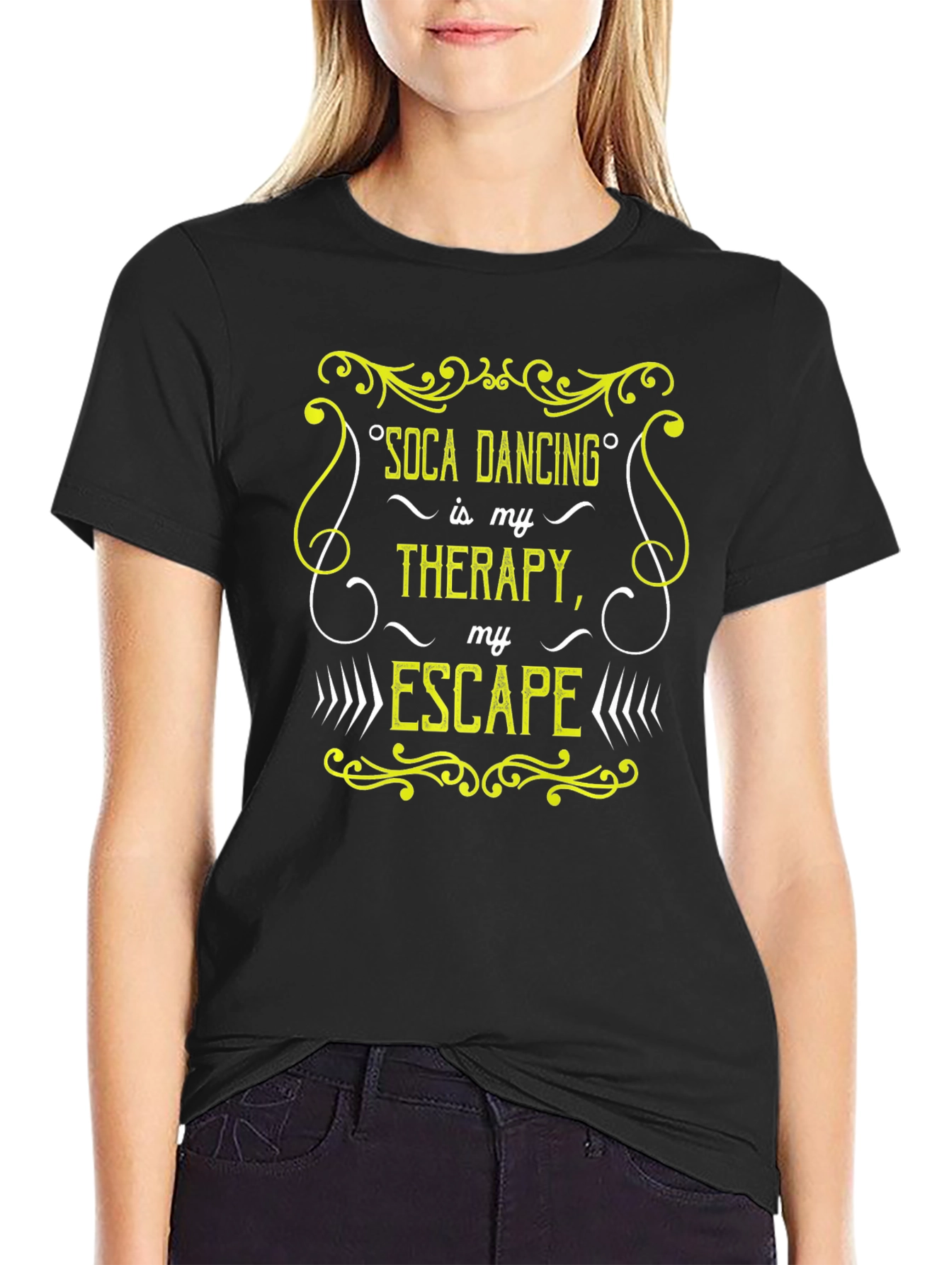 Soca Dancing Therapy Black T-Shirt