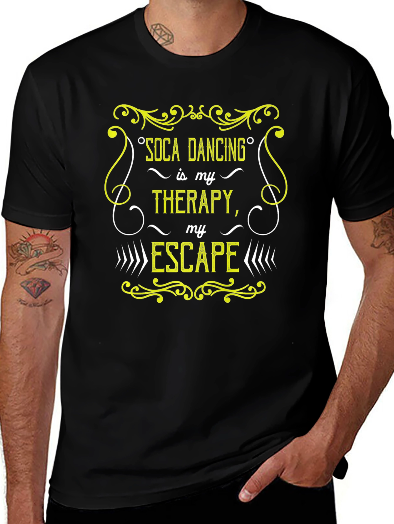 Soca Dancing Therapy Black T-Shirt