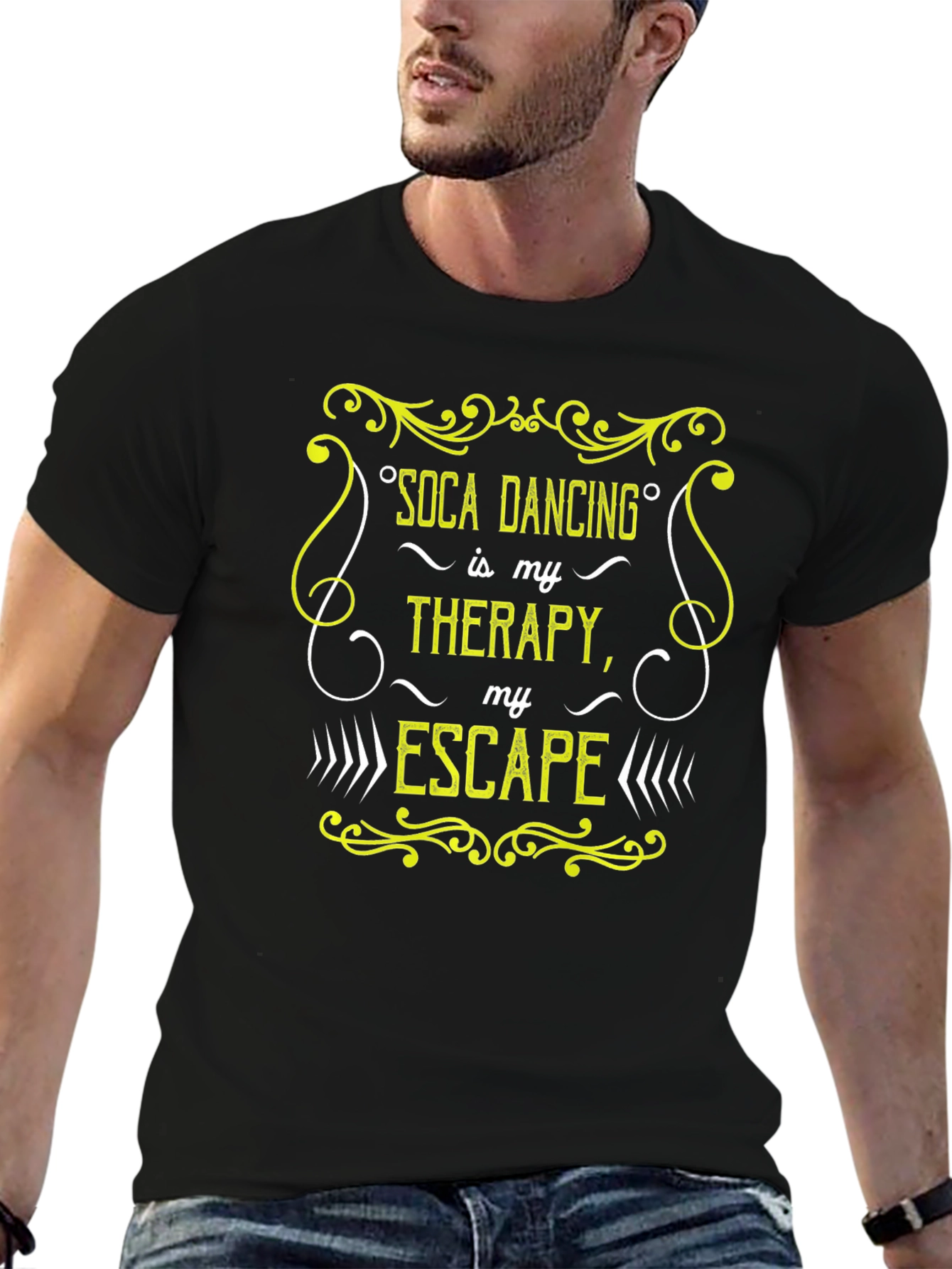 Soca Dancing Therapy Black T-Shirt