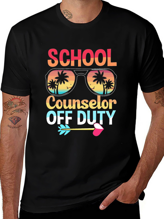 School Counselor Off Duty Graphic T-Shirt