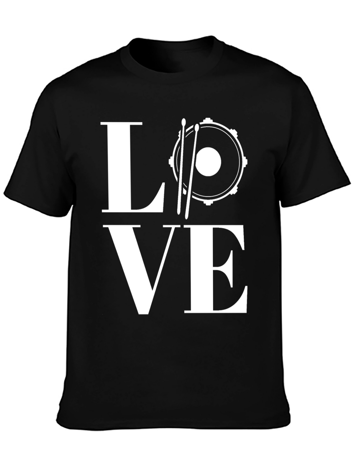 Drummer Love T-Shirt - Black
