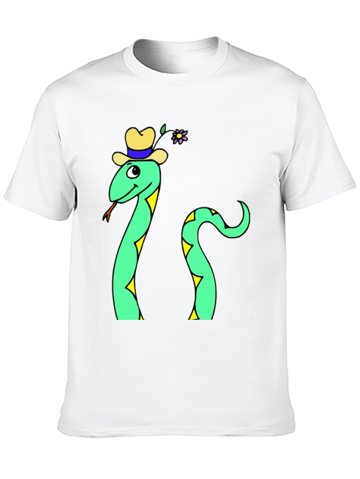 Funny Snake T-Shirt - Cartoon Reptile Graphic Tee