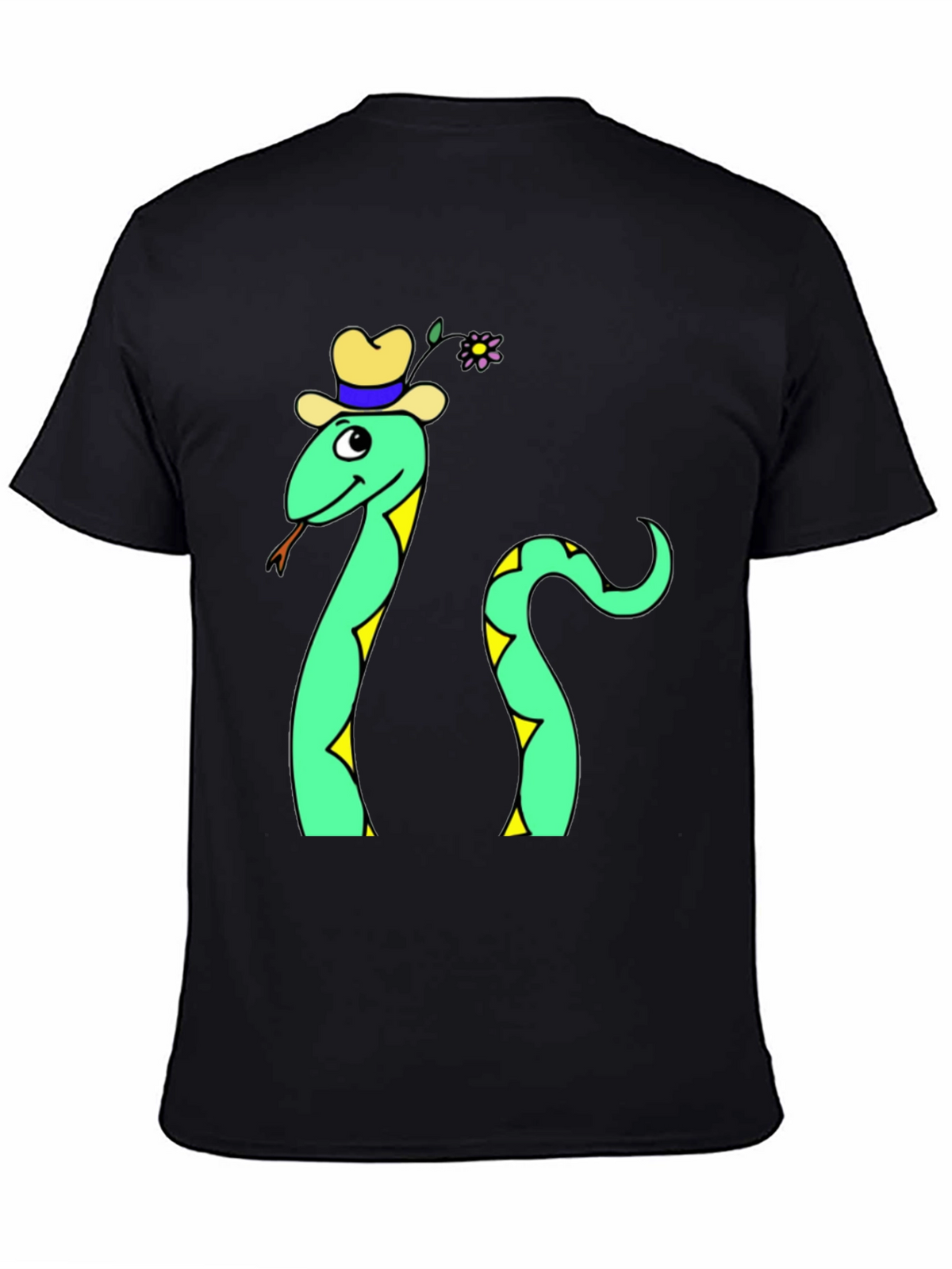Funny Snake T-Shirt - Cartoon Reptile Graphic Tee