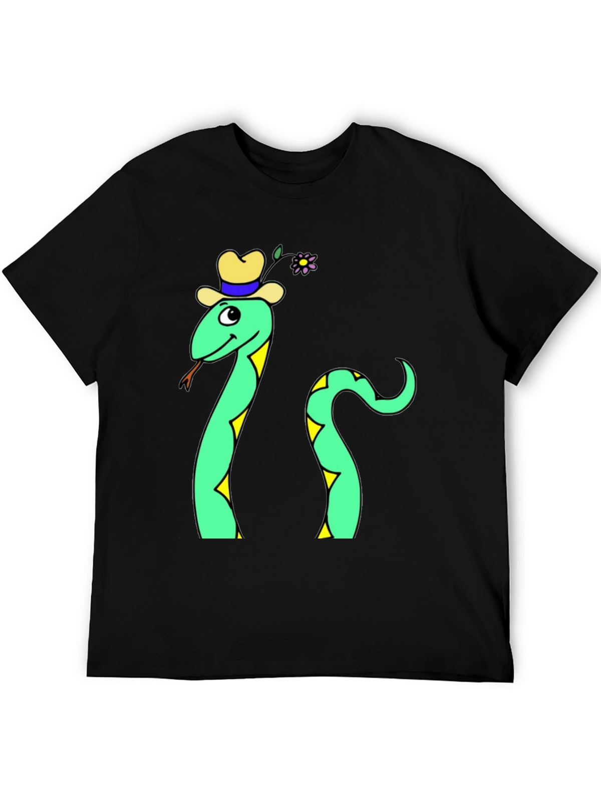 Funny Snake T-Shirt - Cartoon Reptile Graphic Tee
