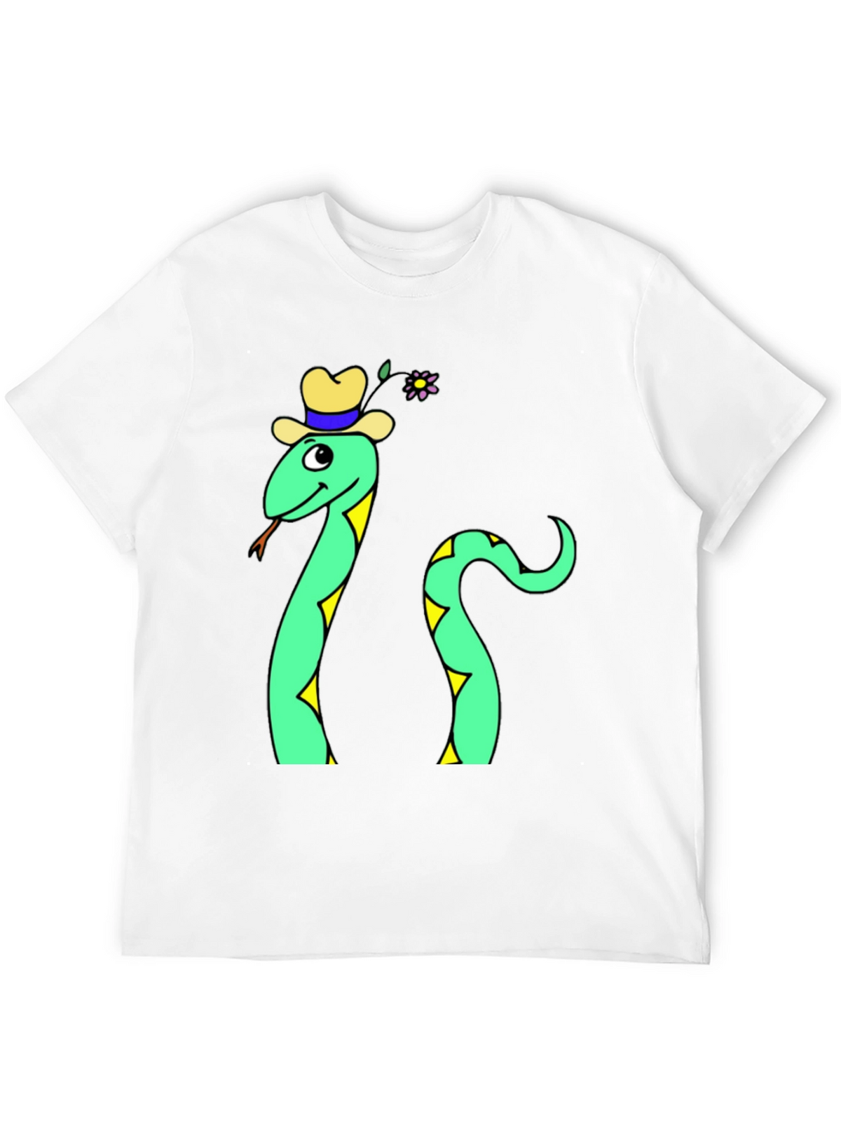 Funny Snake T-Shirt - Cartoon Reptile Graphic Tee