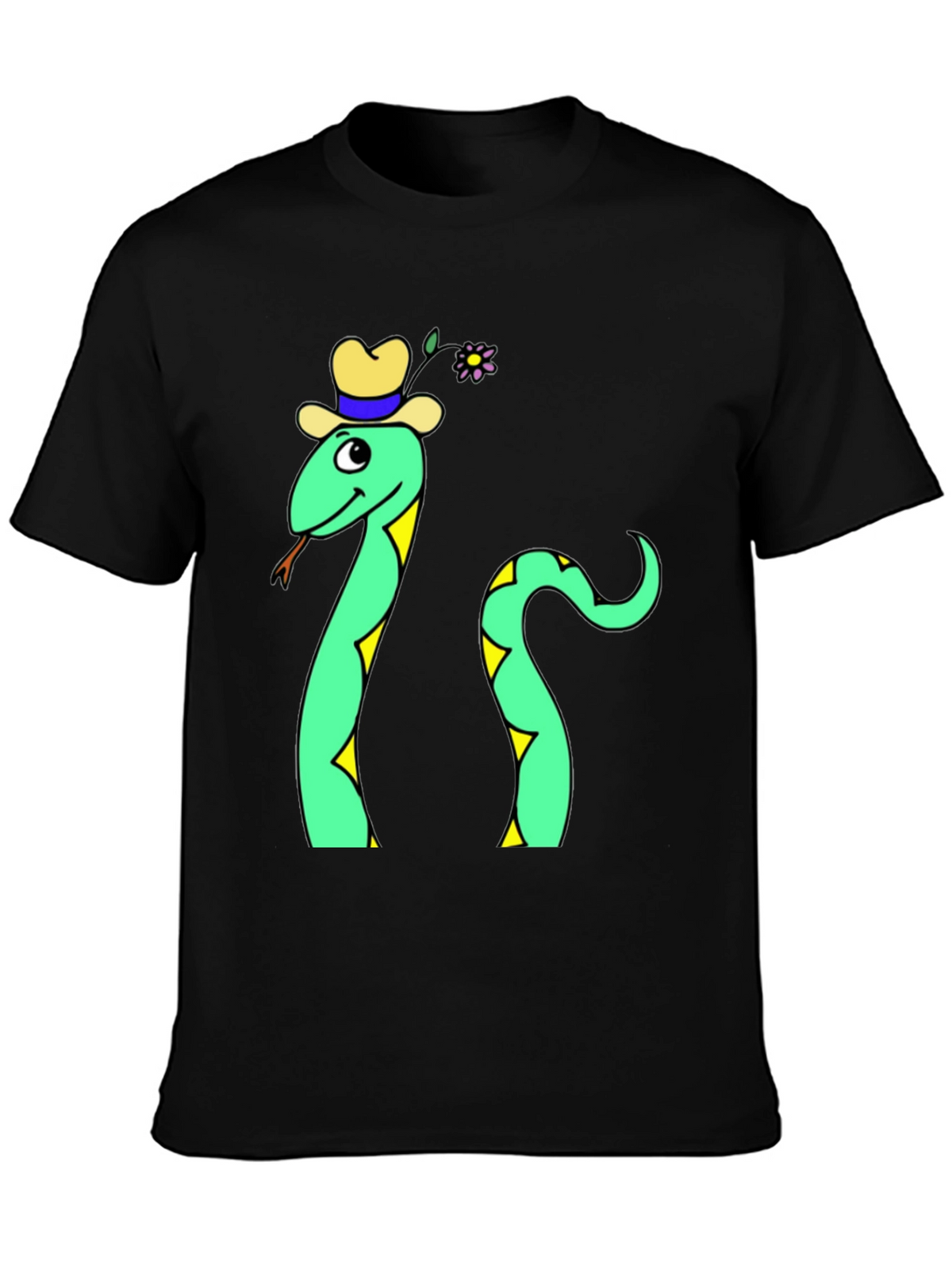 Funny Snake T-Shirt - Cartoon Reptile Graphic Tee
