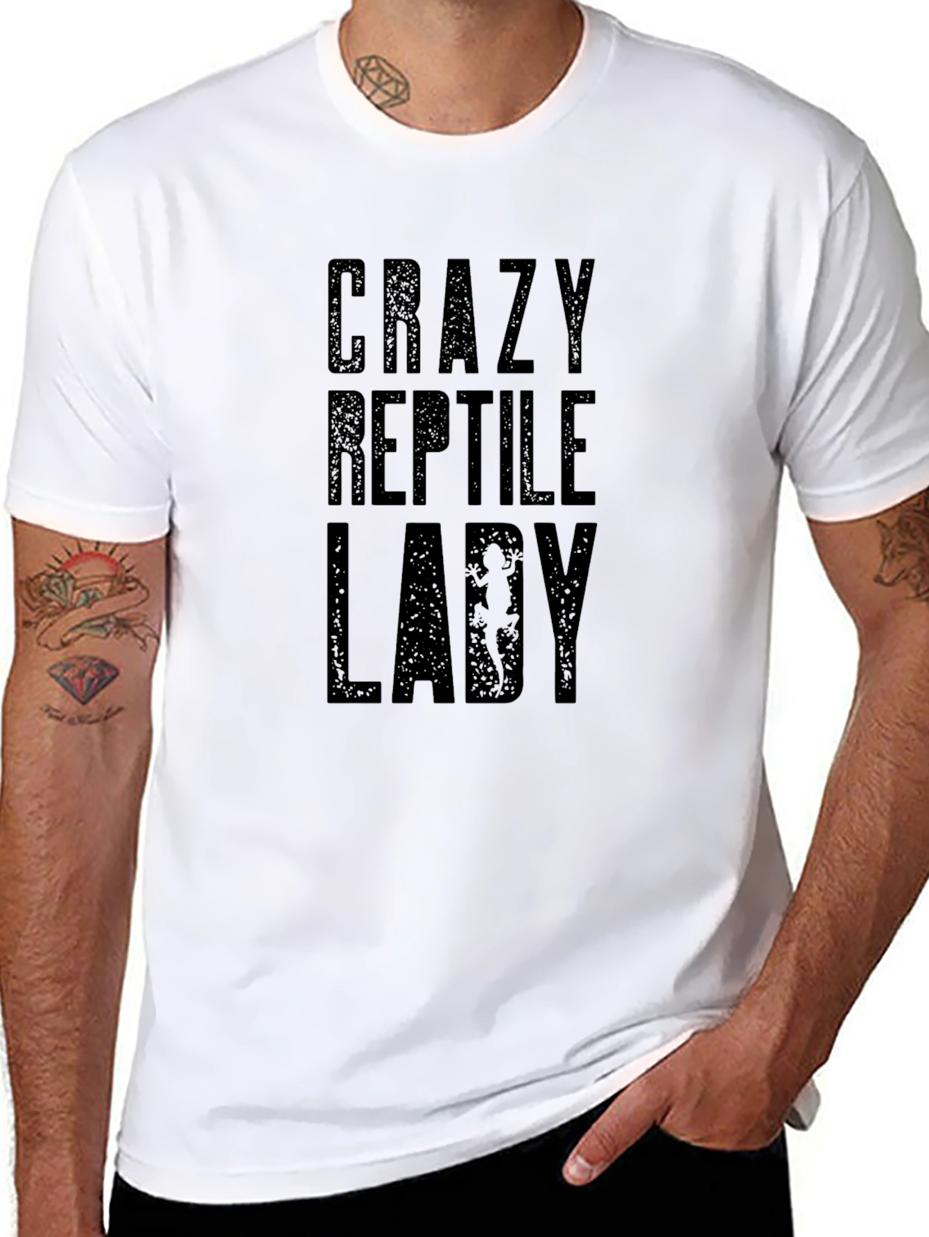 Crazy Reptile Lady Graphic Tee