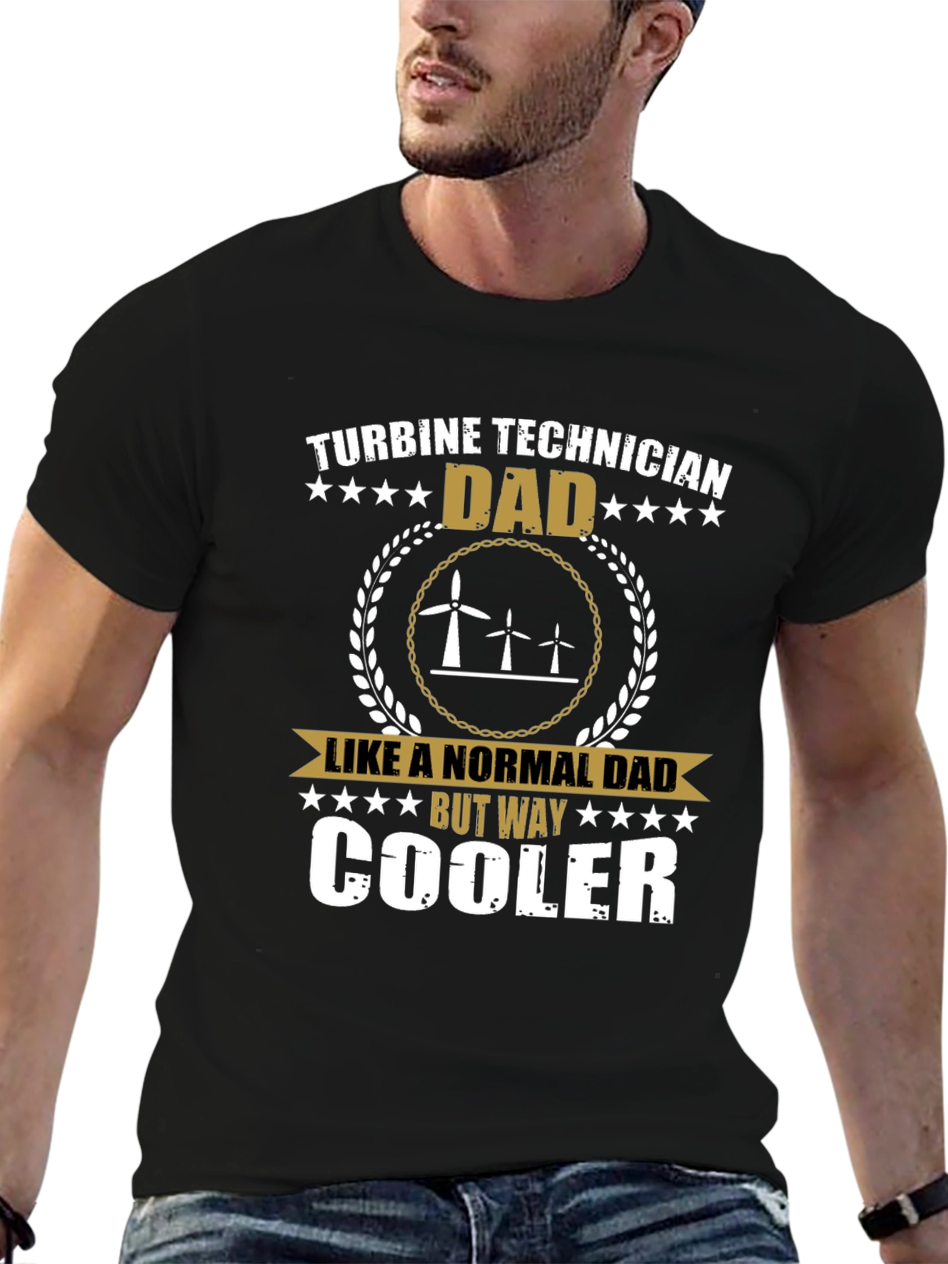 Turbine Technician Dad T-Shirt - Cool Dad Shirt