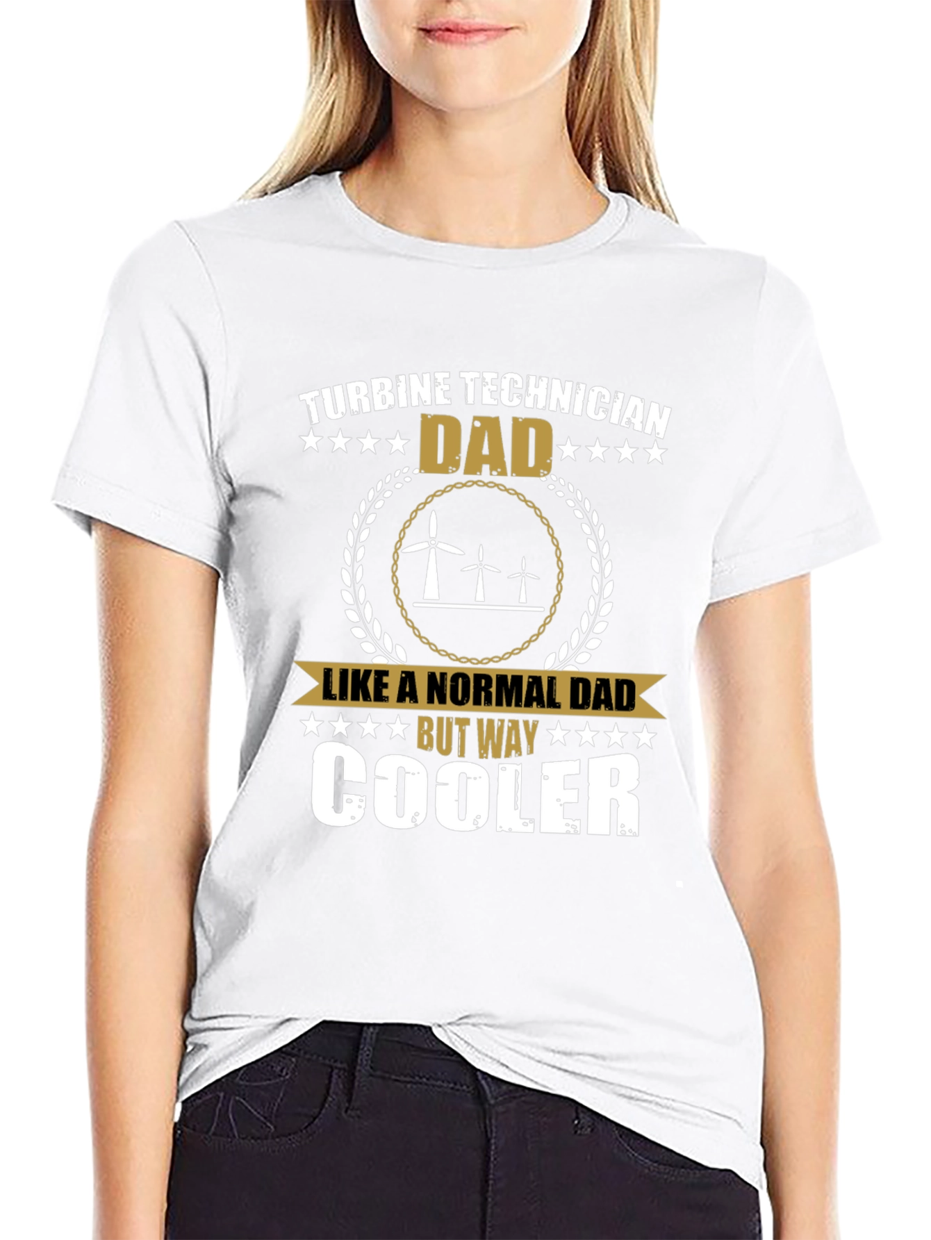 Turbine Technician Dad T-Shirt - Cool Dad Shirt