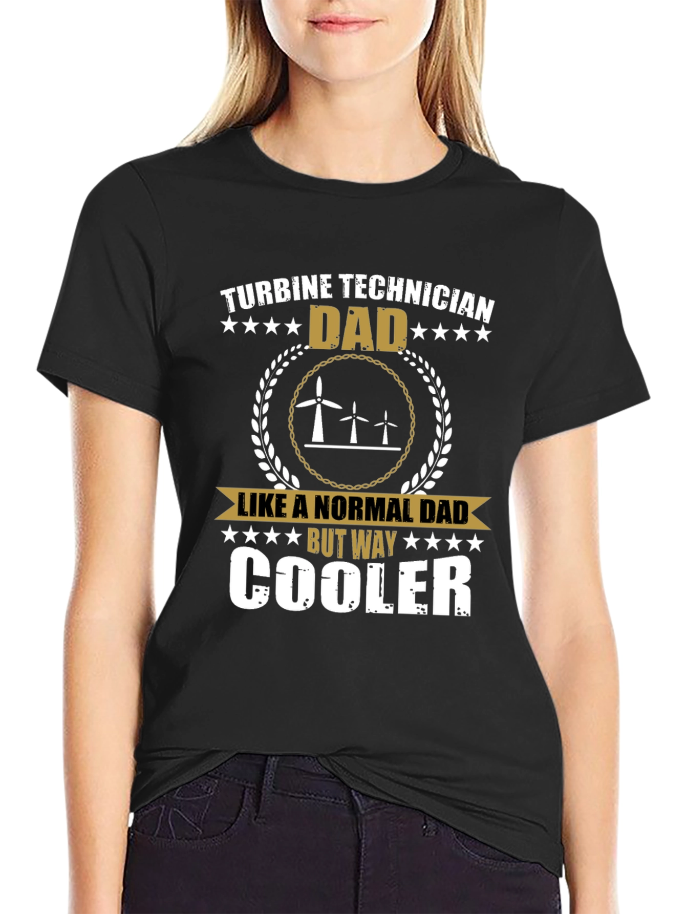 Turbine Technician Dad T-Shirt - Cool Dad Shirt