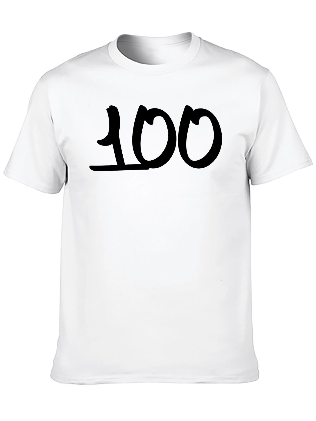 100 Black Graphic Tee - Casual Cool Comfort
